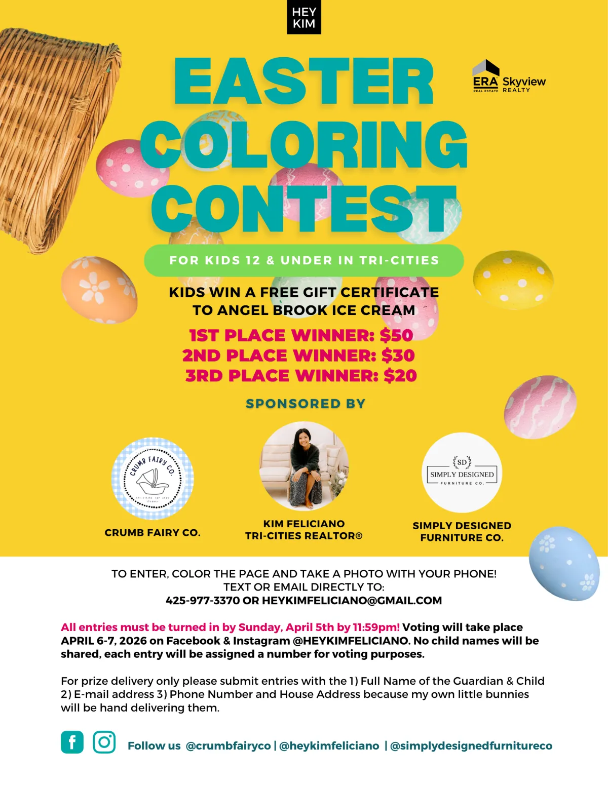 Easter Coloring Contest Tri-Cities WA: Free Kids Activity This Week