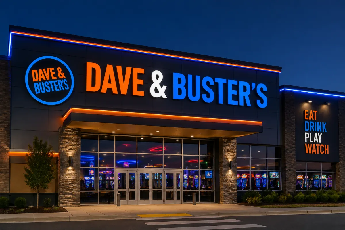 Concept image for a possible Dave and Buster’s location planned near Columbia Center mall in Kennewick, Washington
