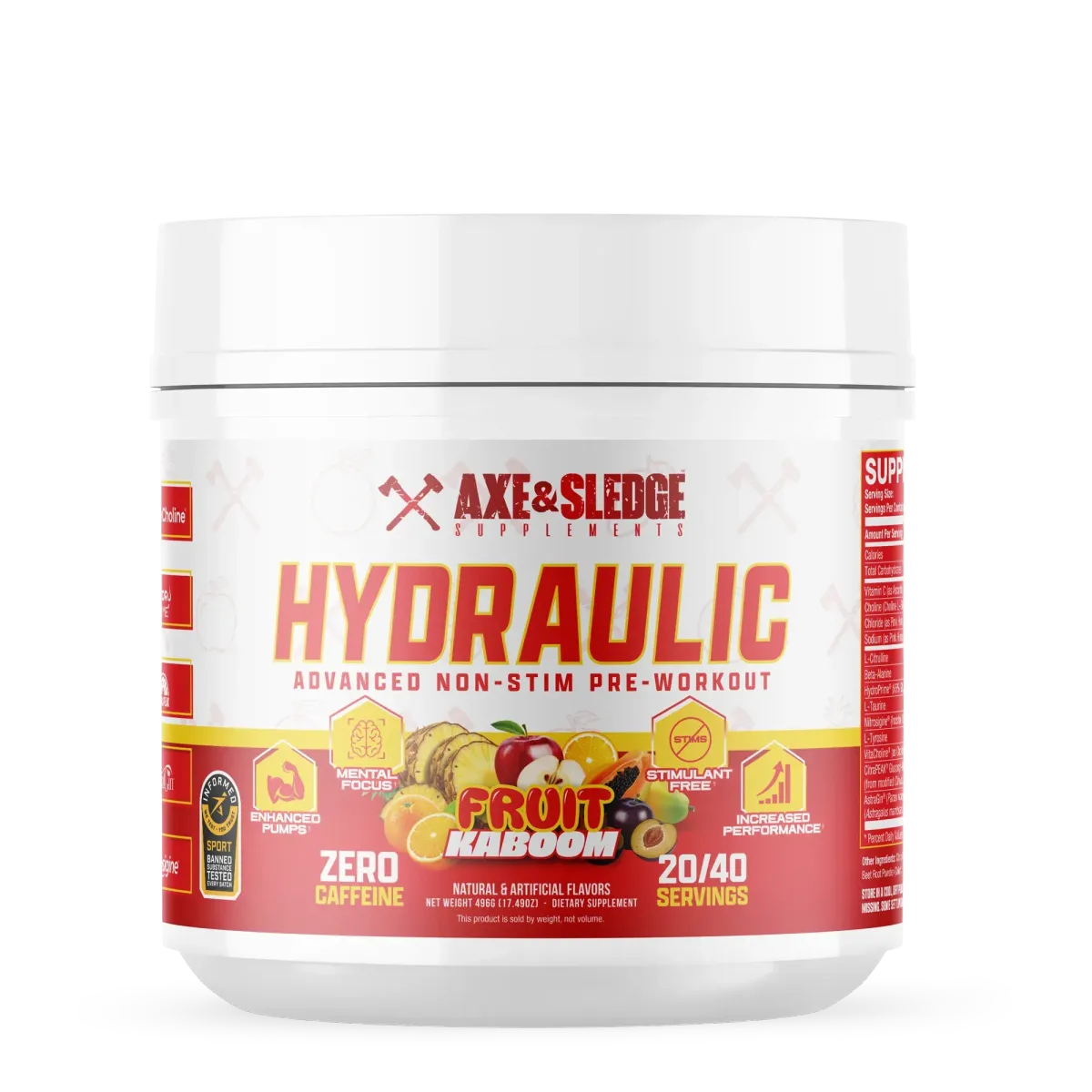 Axe and Sledge Seventh Gear Extreme Pre-Workout Container