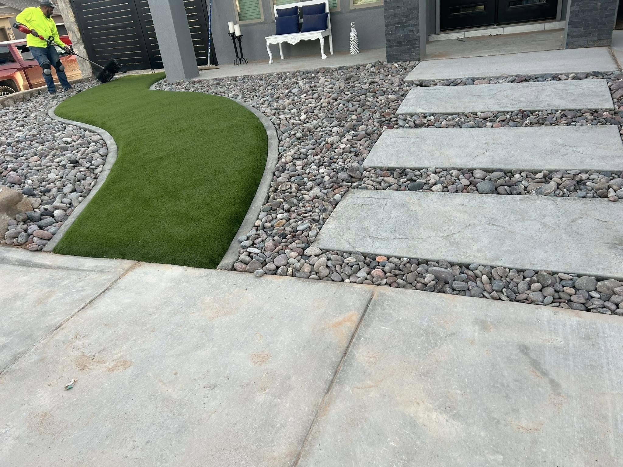 Decorative Stone Installation in El Paso, TX (Piedra Decorativa)