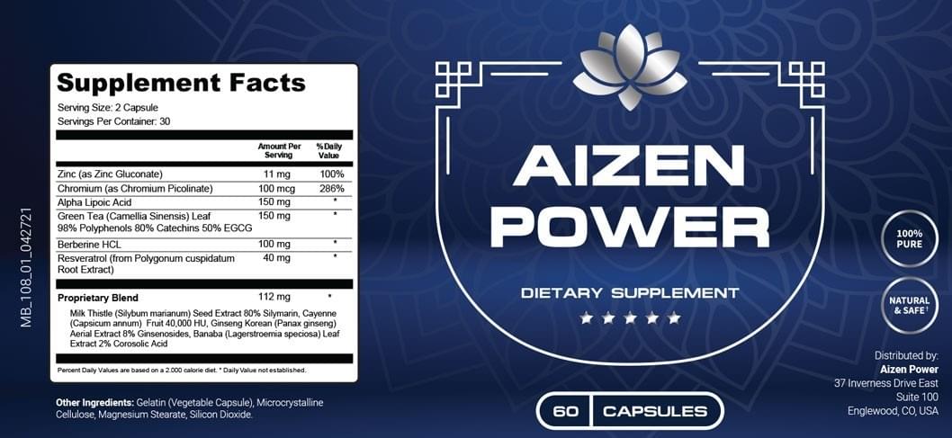 aizen power supplement facts