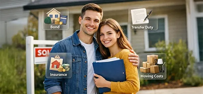 An image of a couple standing in front of their home