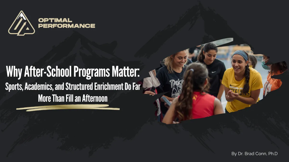 Why After-School Programs Matter:  Sports, Academics, and Structured Enrichment Do Far More Than Fill an Afternoon