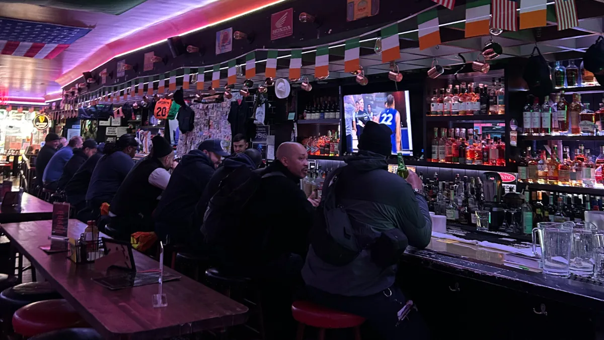 soccer match watch pub Times Square NYC