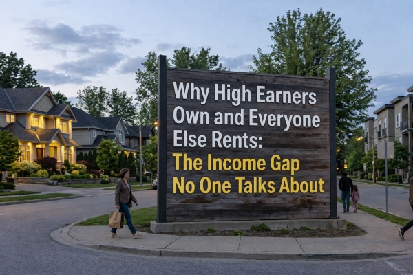 Why High Earners Own and Everyone Else Rents: The Income Gap No One Talks About