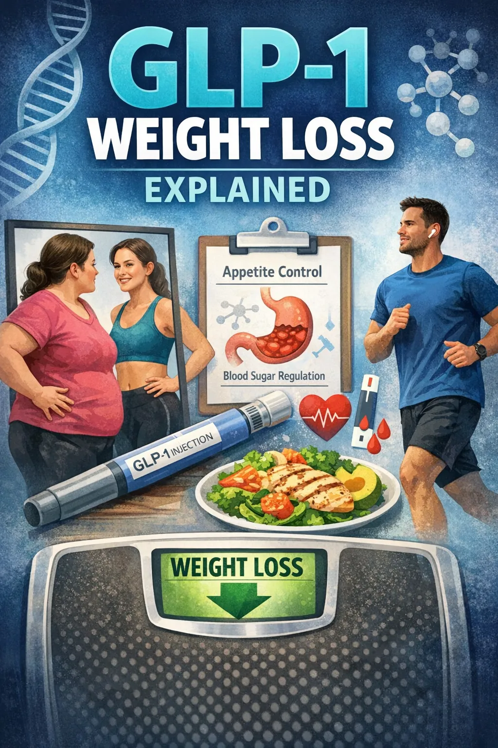 person learning about GLP-1 weight loss with coach in gritty warehouse gym