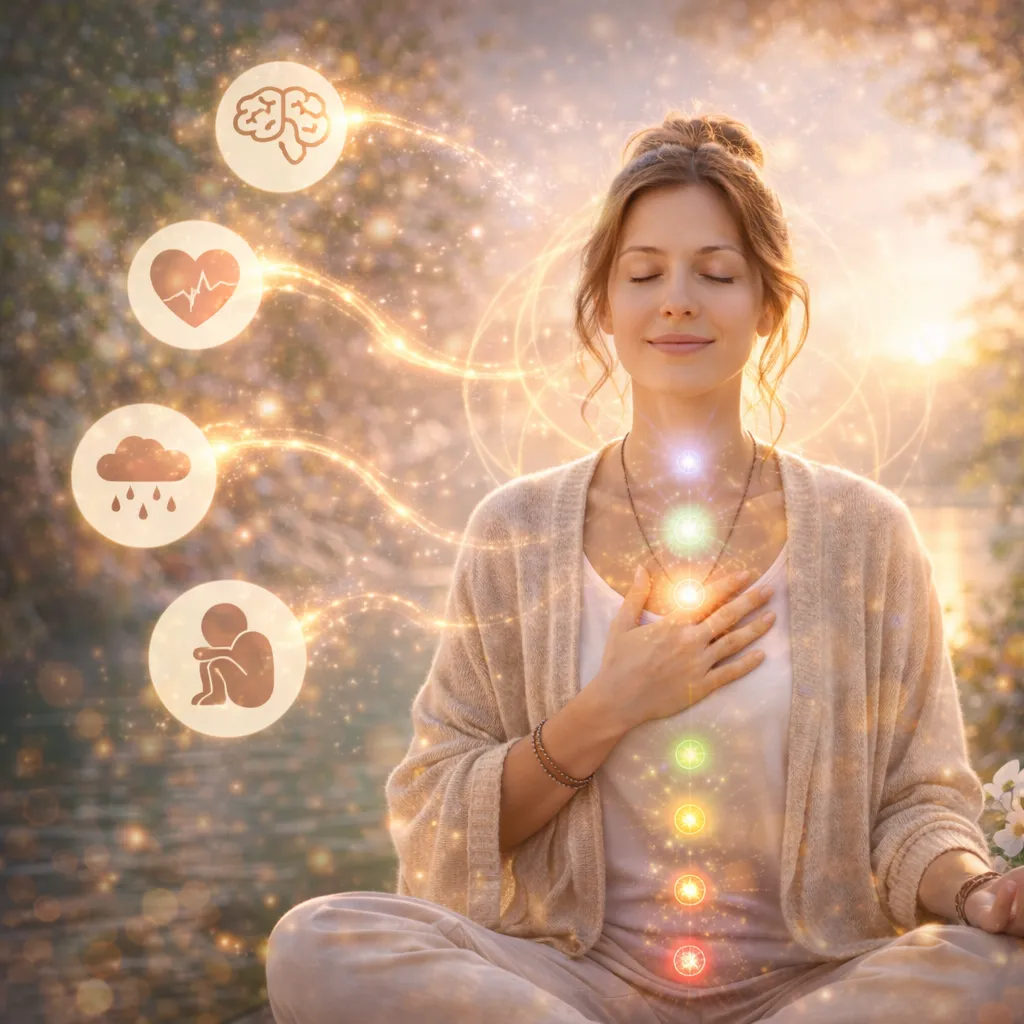 Feeling calm grounded and emotionally free after anxiety healing