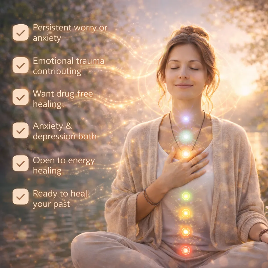 Holistic anxiety healing session focused on root causes and emotional release
