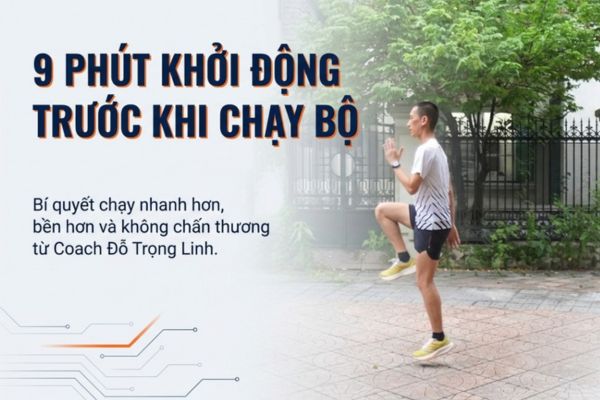 Khởi động trước khi chạy bộ: Bài tập 9 phút từ Coach VDOT O2