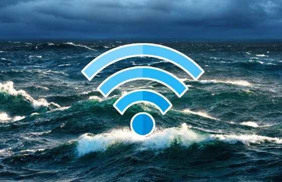 Wifi Ocean Background 