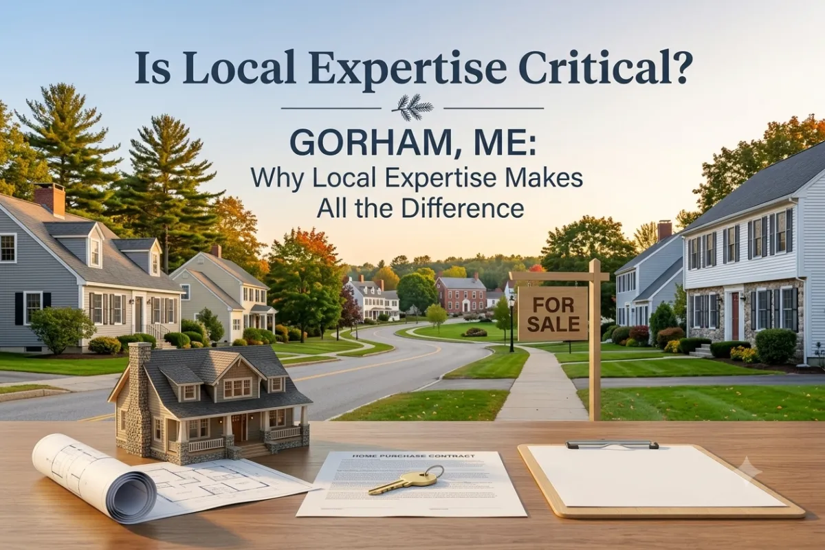Beautiful homes in Gorham, ME showcasing a welcoming neighborhood and the value of working with a trusted local Realtor for buying or selling a home.