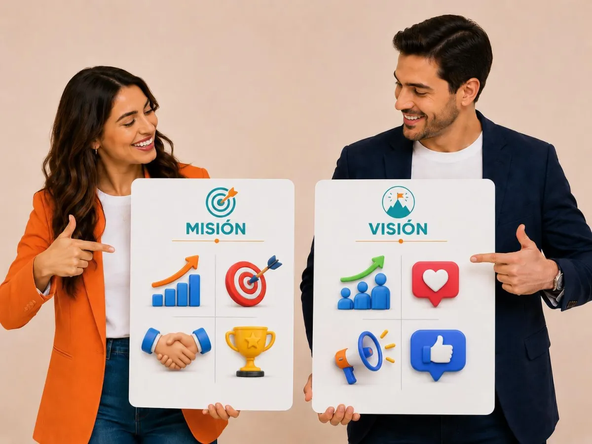 Mision y vision de marketing digital OPTIX