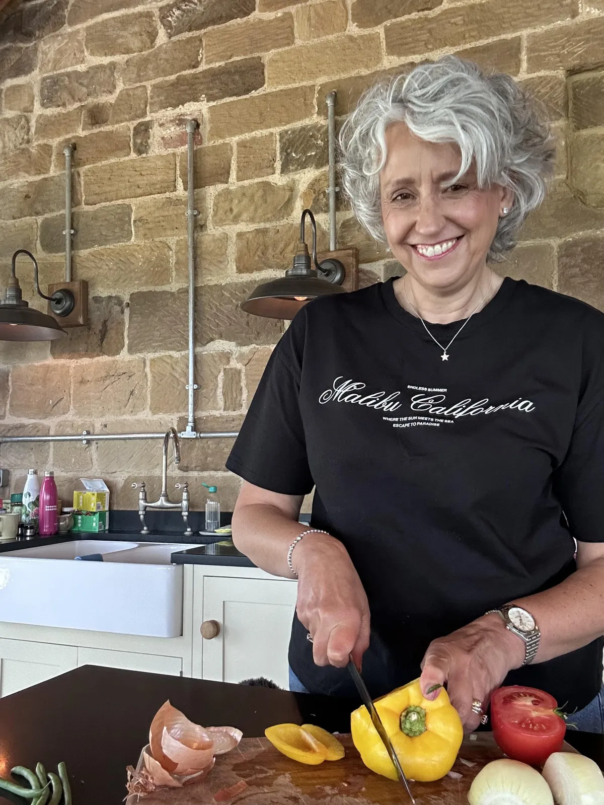 Lisa in the kitchen