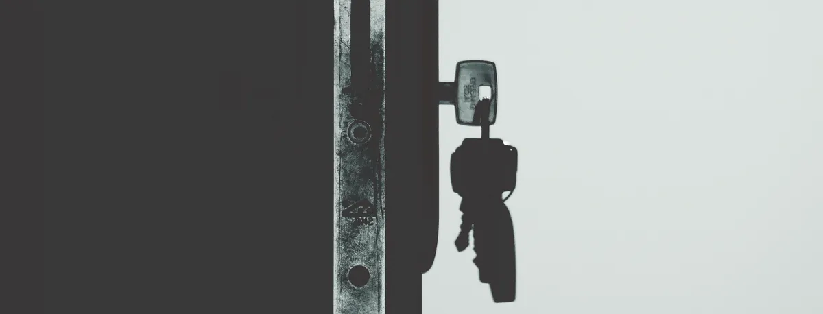 Image of a key in a lock