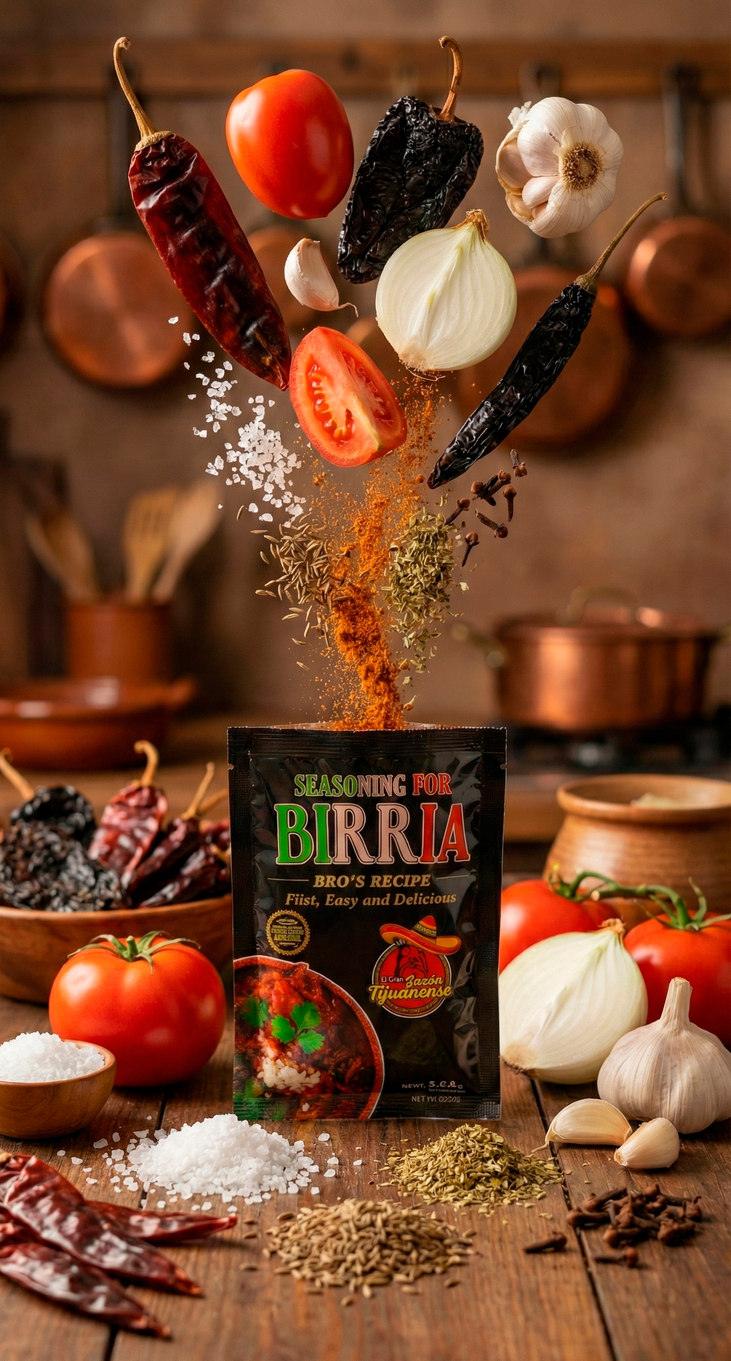 Plato de birria servida con tortillas y acompañamientos