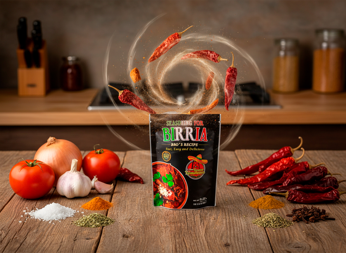 Foto grande del paquete de sazón para birria