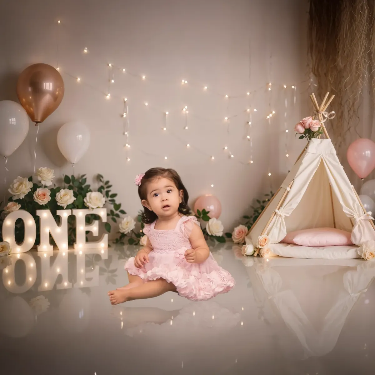 Kid's Birthday session on studio on Fort Pierce