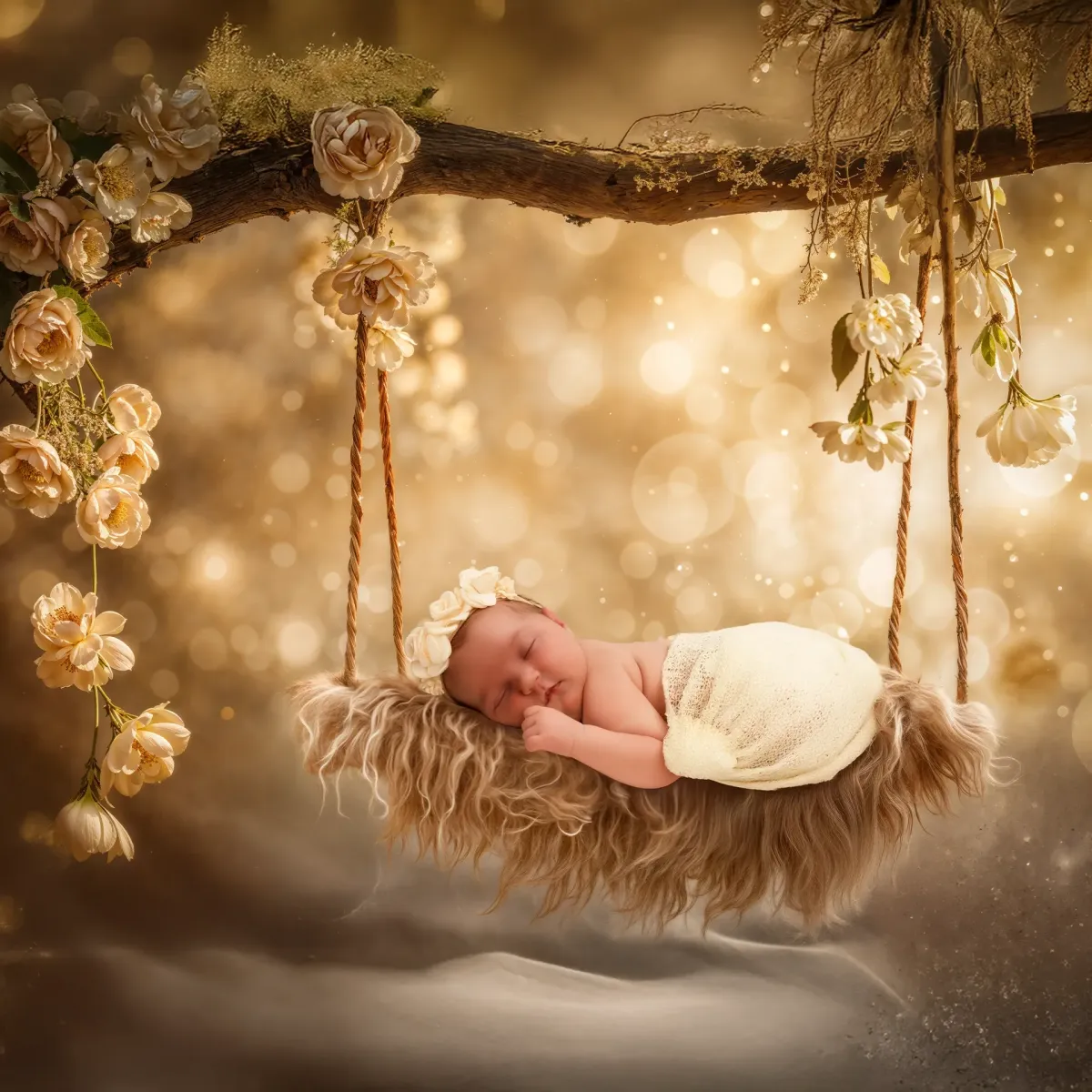 Warm and candid photo session of a newborn in Fort Pierce
