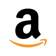 Amazon logo (stylized “a” with orange smile arrow).