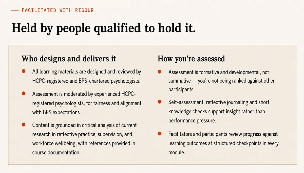 Insight FPS programme quality and assessment infographic