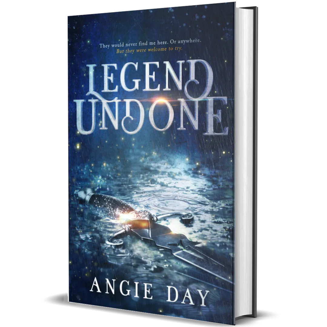 Signed paperback edition of Legend Undone clean fantasy romance by Angie Day