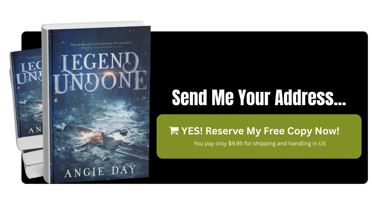 Legend Undone clean fantasy romance book with call to action to reserve free copy