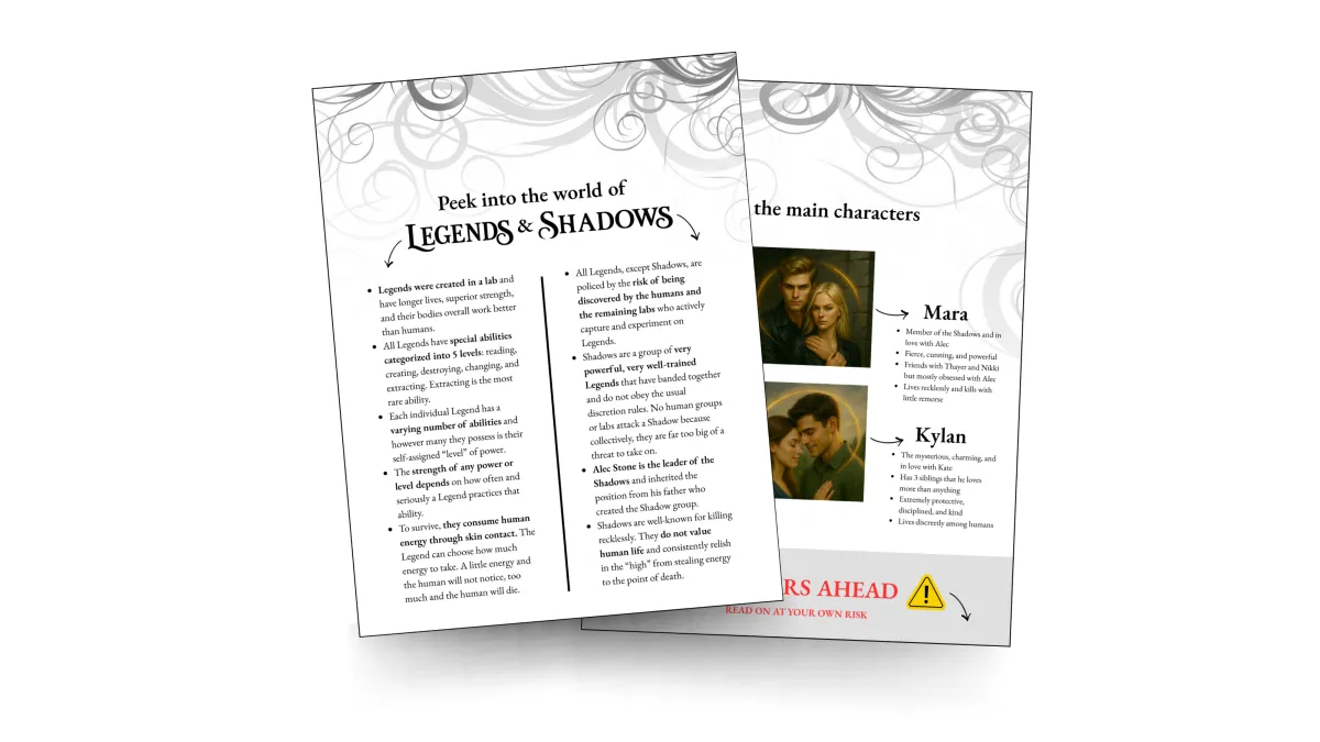 Signed paperback edition of Legend Undone clean fantasy romance by Angie Day