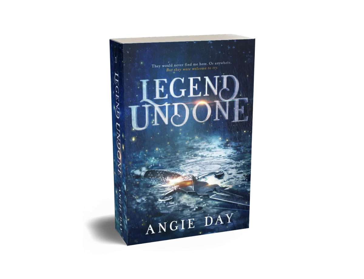 Signed paperback edition of Legend Undone clean fantasy romance by Angie Day
