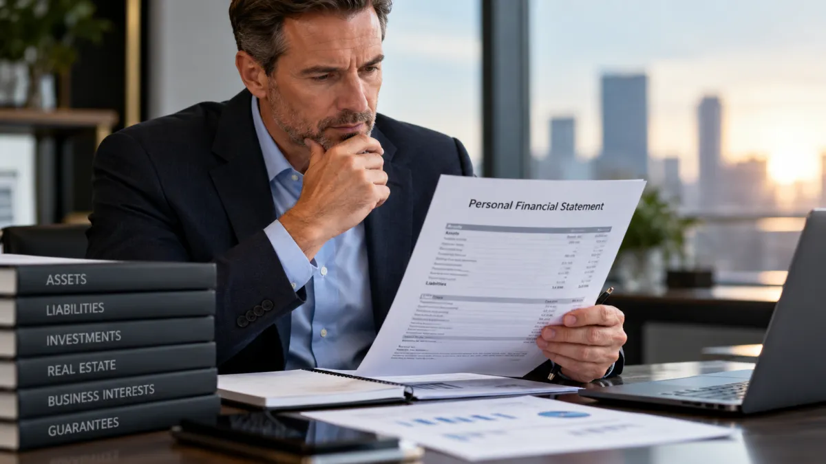 Personal Financial Statement Before Your First Bank Meeting