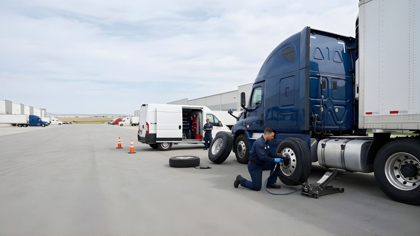 Mobile Truck Tire Repair and Replacement