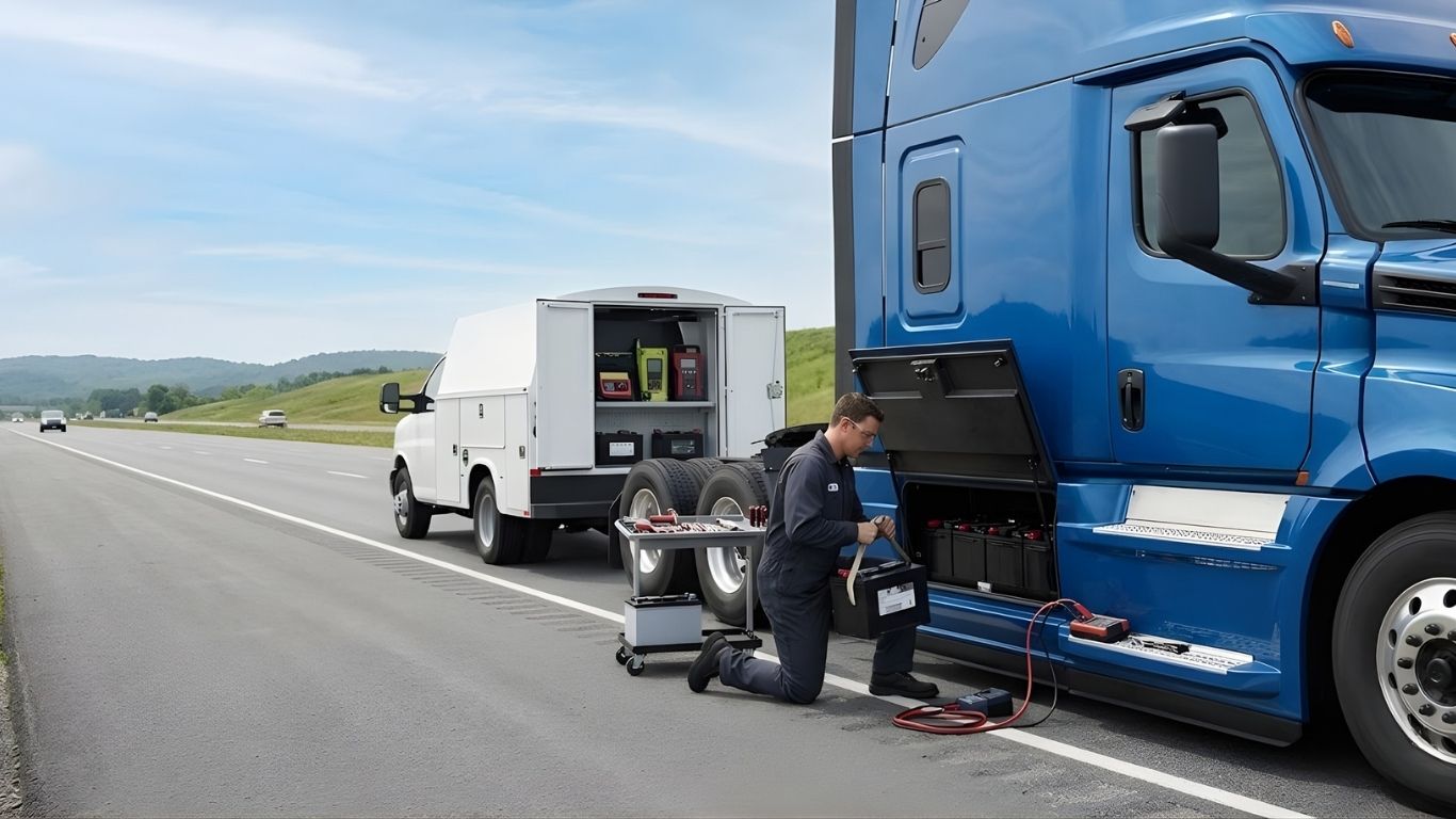 Mobile Truck Battery Service and Replacement