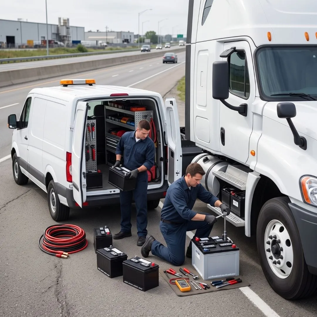 Mobile Truck Battery Service and Replacement by Wetcreek Repair Solutions