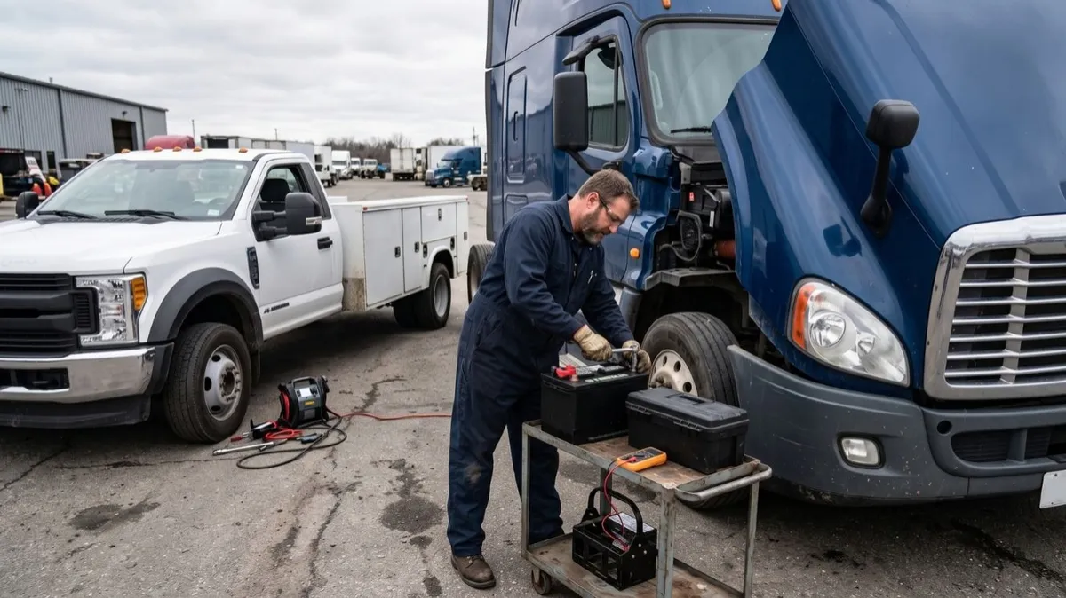 Mobile Truck Battery Service and Replacement