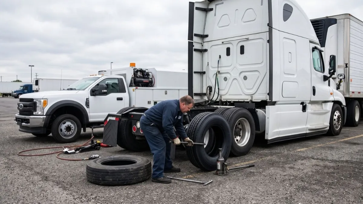 Mobile Truck Tire Repair and Replacement