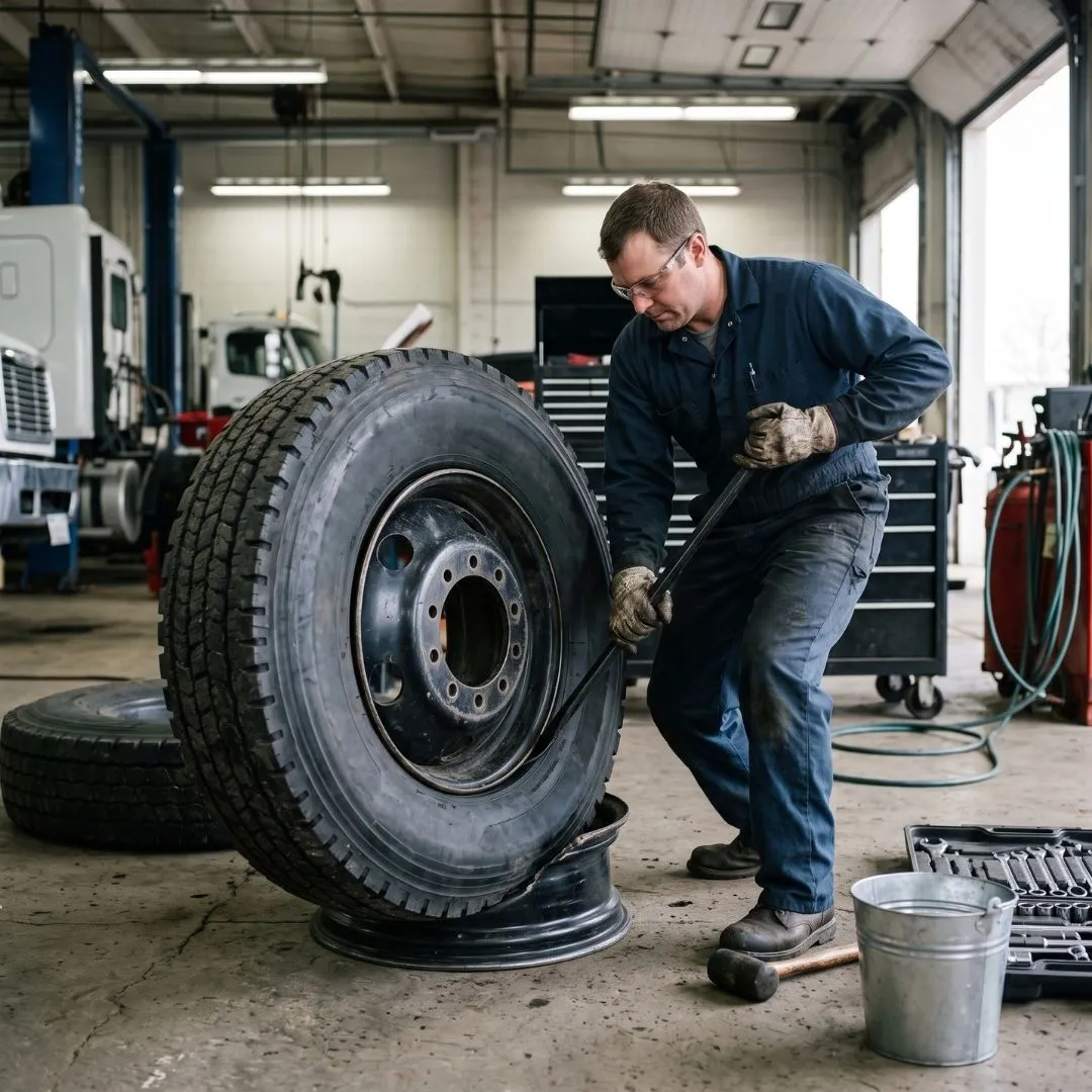 Truck Tire Repair and Replacement by Wetcreek Repair Solutions