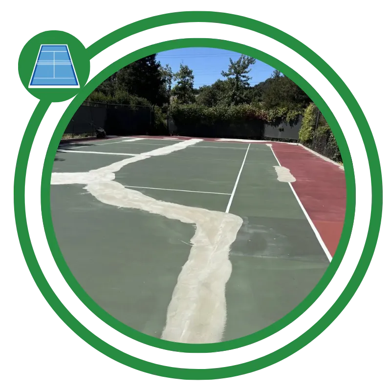 Crack Repair & Court Resurfacing