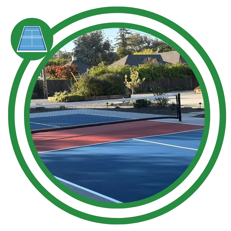 Professional tennis court repair and resurfacing in Sonoma, CA