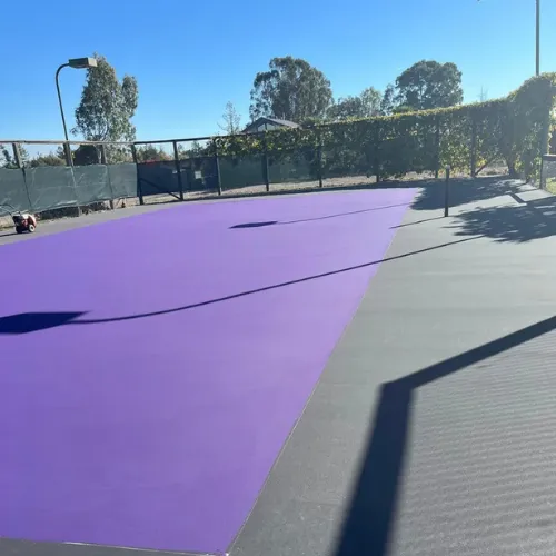 Tennis court coating systems applied during resurfacing in Santa Rosa, CA