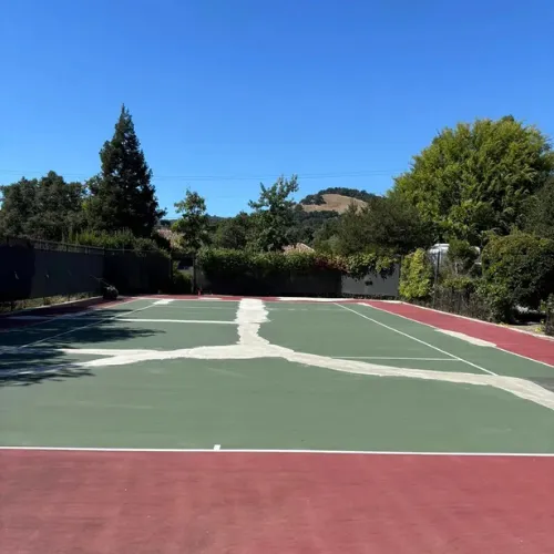 Commercial tennis court repair for schools, clubs, and shared properties