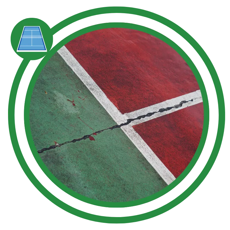 Tennis court restoration improving play and appearance in Napa, CA