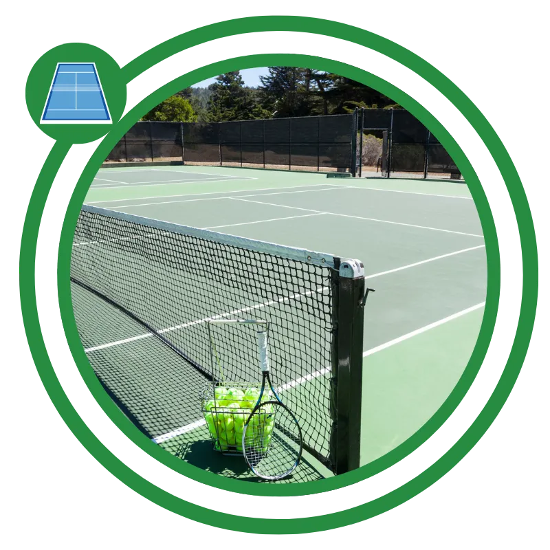Tennis Court Construction in Sonoma, CA on a residential property