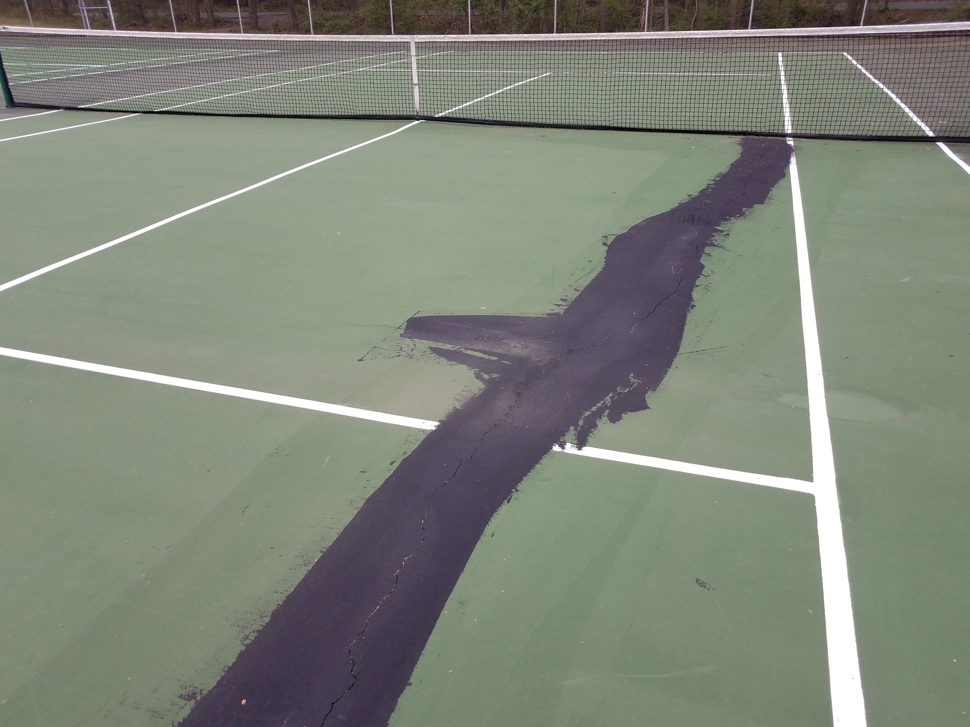 Private tennis court repair service for a home in Napa, CA