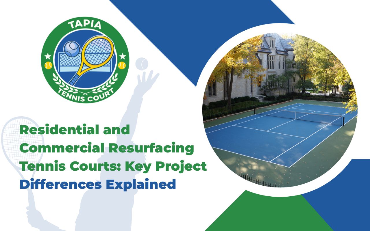 Residential and Commercial Resurfacing Tennis Courts: Key Project Differences Explained