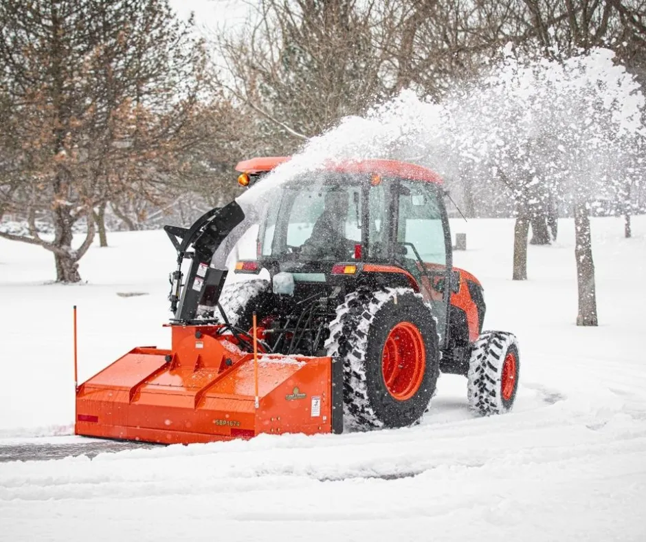 Team clearing snow using Snow Blowing equipment for a safe and accessible driveway as a part of Snow Removal Services by LVM Snow Removal in .