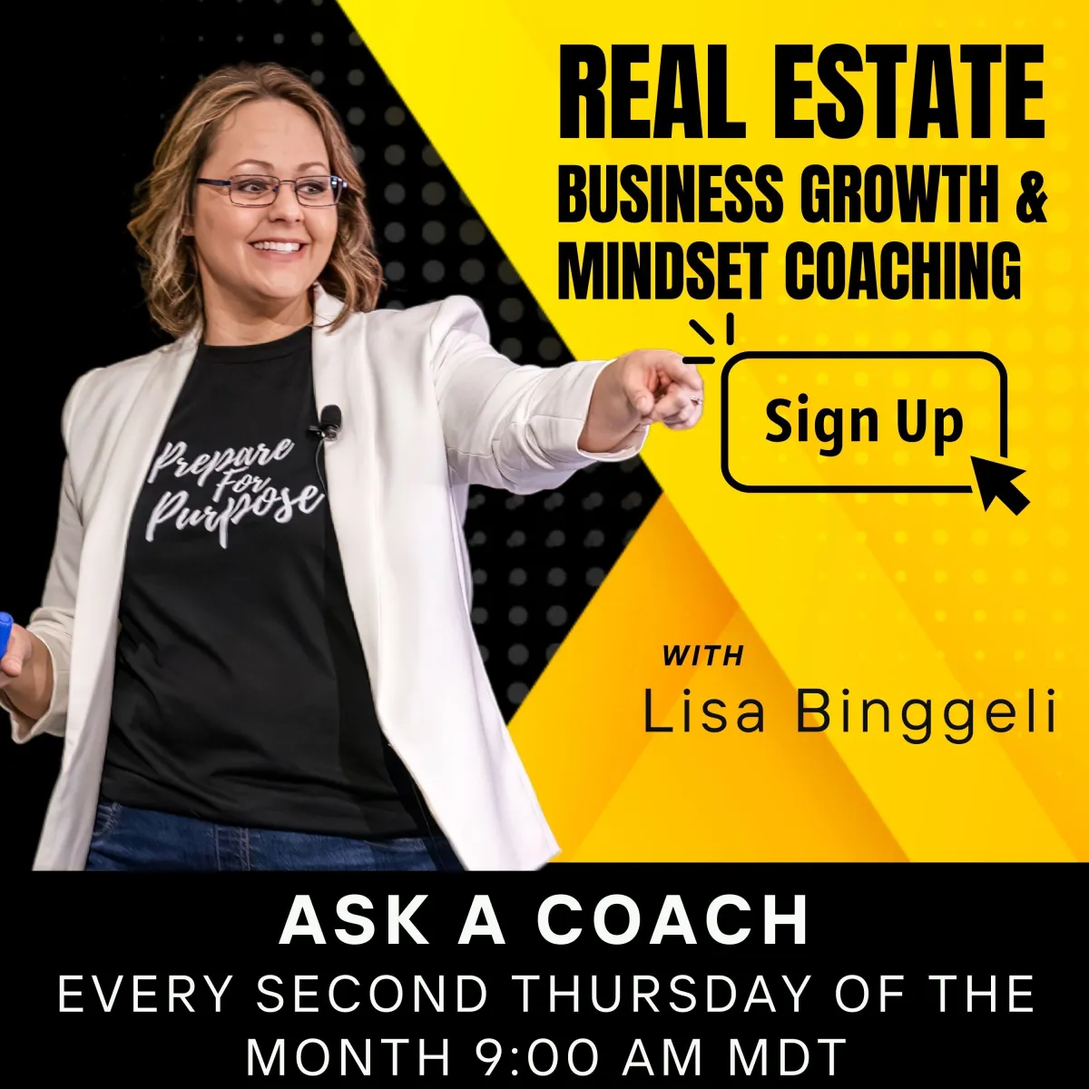 Real Estate Business Growth & Mindset Coaching:ASK A COACH Every Thursday 9:00 am MDT
