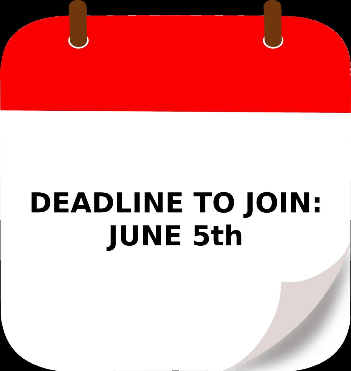Deadline to Join is January 3rd