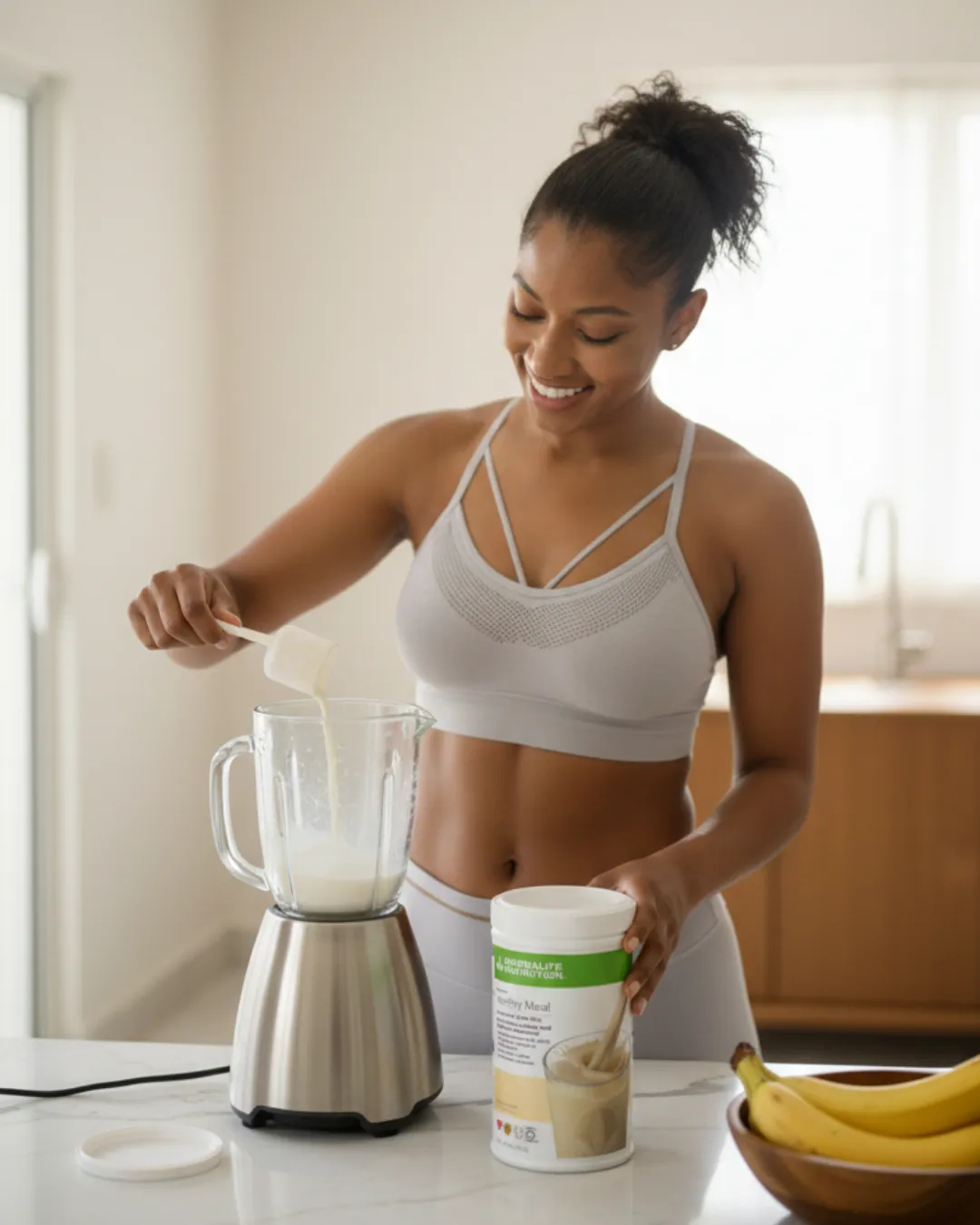 a body of water with a small island in the distance