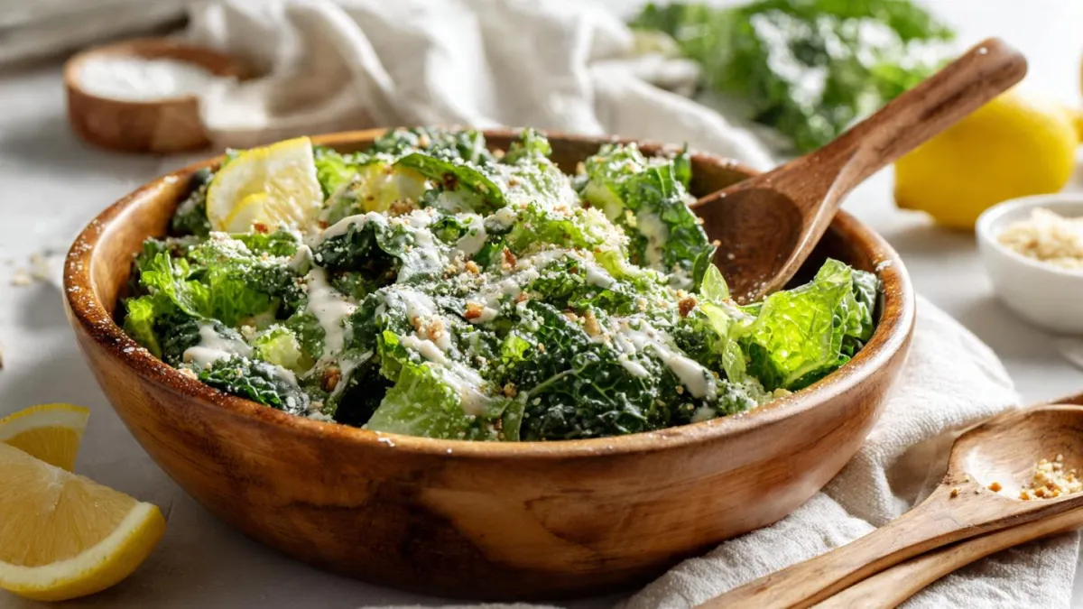 Caesar Salad Recipe (Dairy-Free, Keto & Cellular Health Approved)