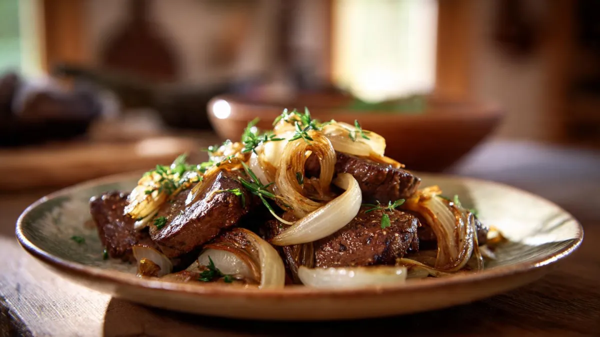 Liver and Caramelized Onions Recipe (Nutrient-Dense & Cellular Healing)