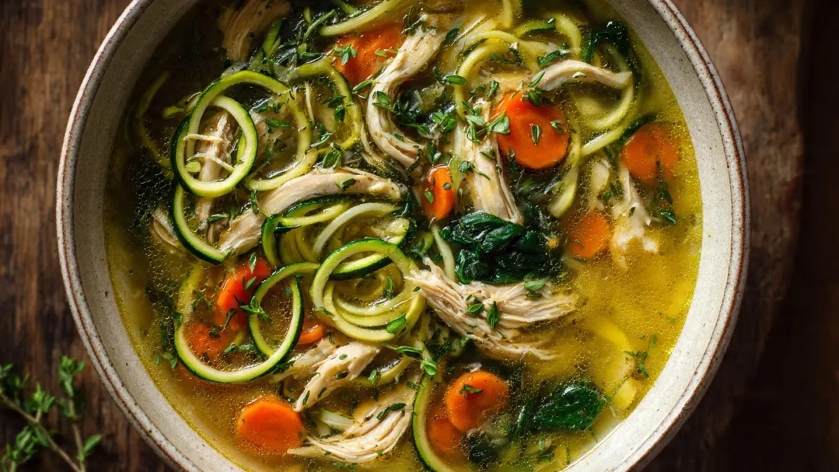 Chicken Zoodle Soup Recipe for Gut Healing and Cellular Health